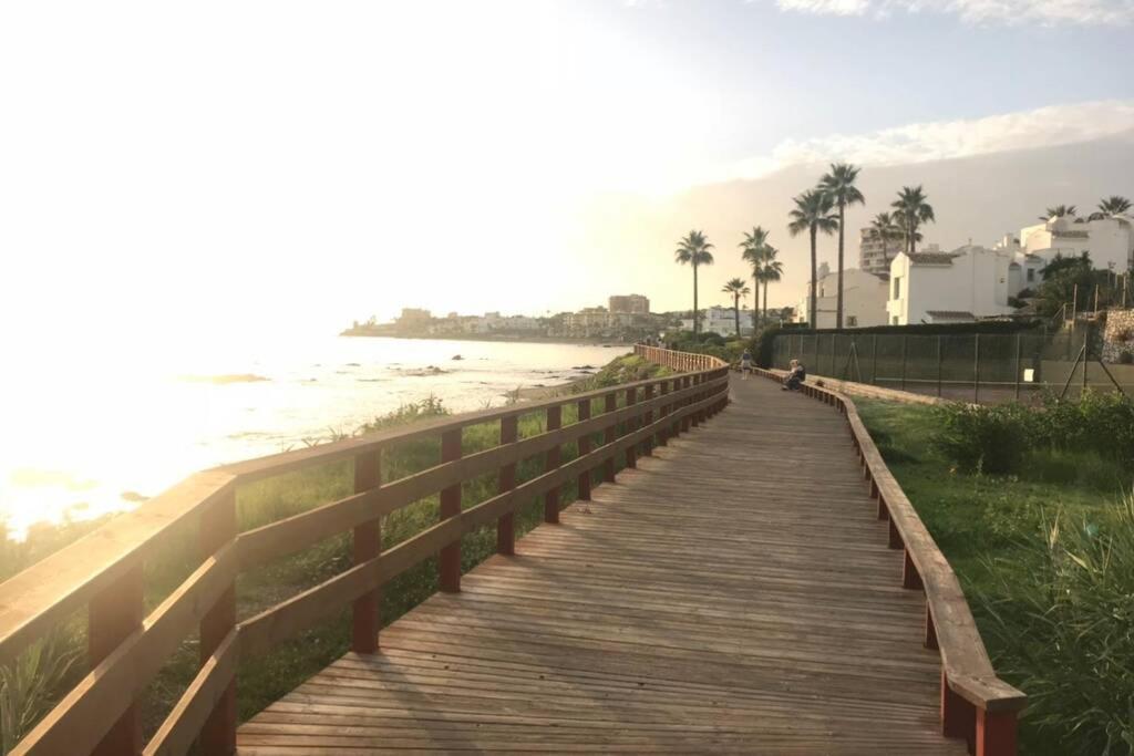 Bungalow Sea View, Pool, Tennis, Beach 5Min Walk Mijas Exterior foto